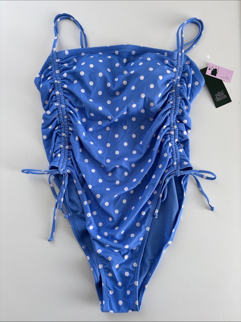 🆕 WILD FABLE | Polka Dot Extra High Leg Cheeky One Piece Bathing Suit